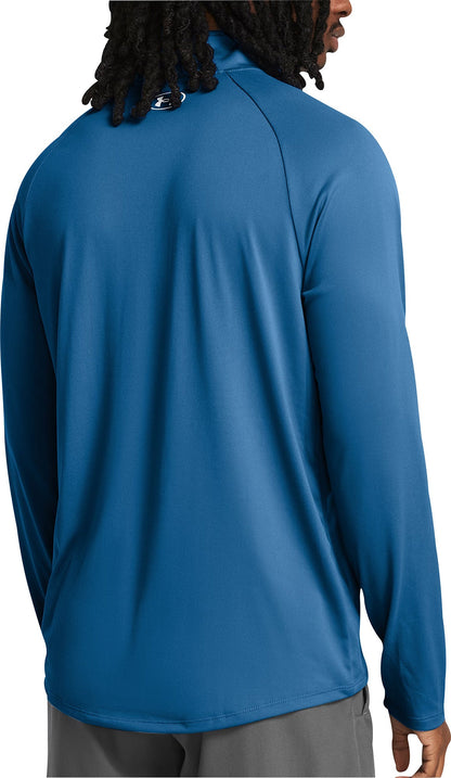 Under Armour Tech Half Zip Long Sleeve Mens Training Top - Blue