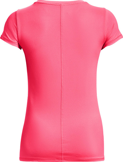 Under Armour Tech Mesh Short Sleeve Womens Running Top - Pink