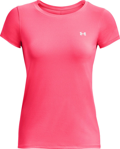 Under Armour Tech Mesh Short Sleeve Womens Running Top - Pink