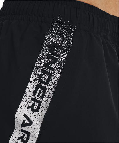 Under Armour Woven Graphic Mens Running Shorts - Black