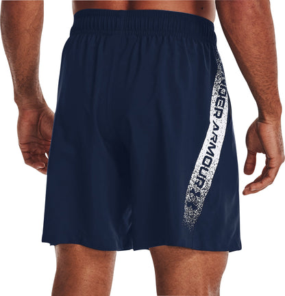 Under Armour Woven Graphic Mens Running Shorts - Blue