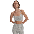 Varley Let's Move Irena — Ivory Textured Snake — Size Large — Front View