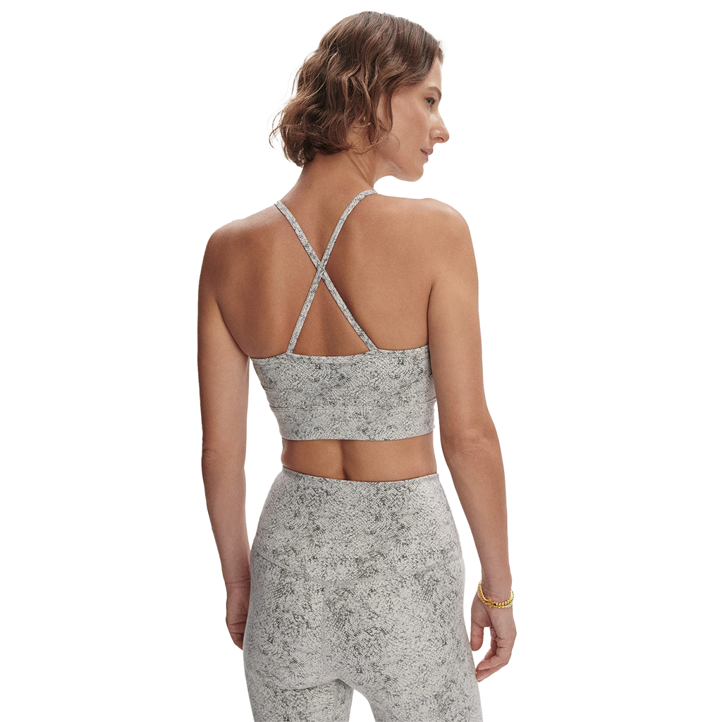 Varley Let's Move Irena — Ivory Textured Snake — Size Large — Side View