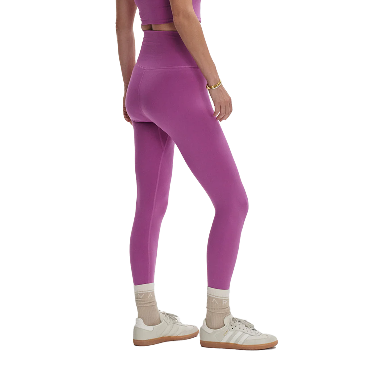 Varley Freesoft Super High 25" Legging — Striking Purple — Size XSmall — Top View