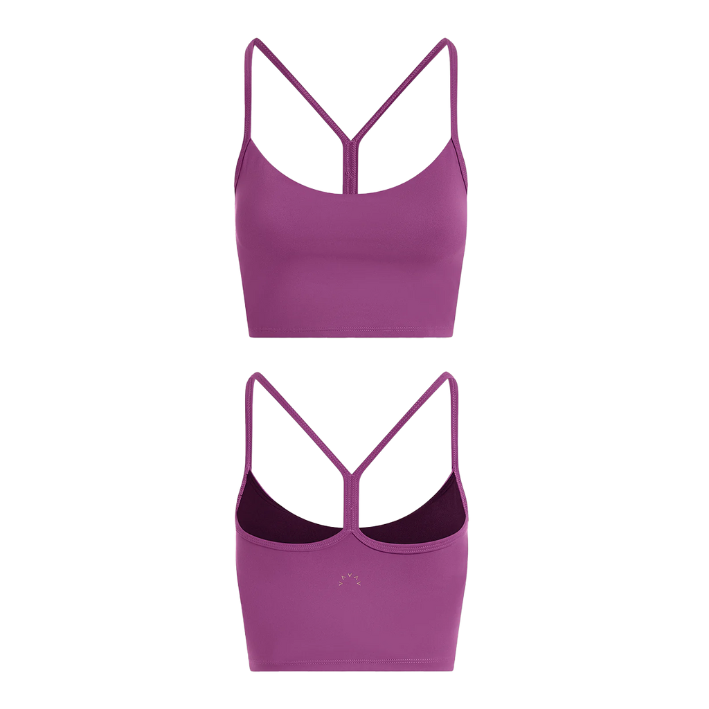 Varley Freesoft Harley Bralette — Striking Purple — Size XSmall — Top View