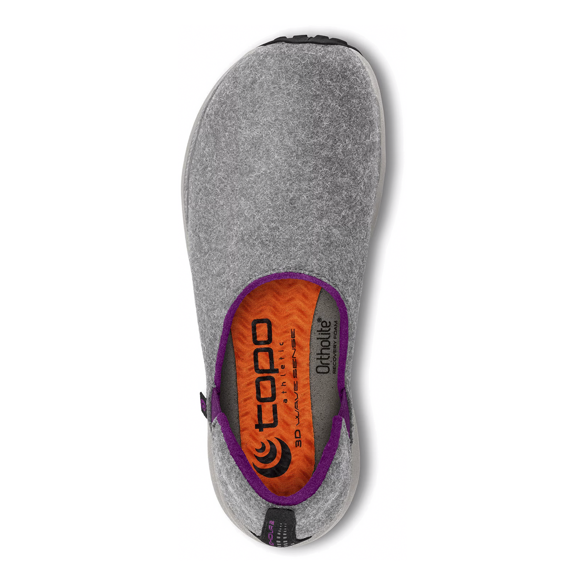 Topo Rekovr 2 — Charcoal - Black — Size B — Width 7.5 — Detail View