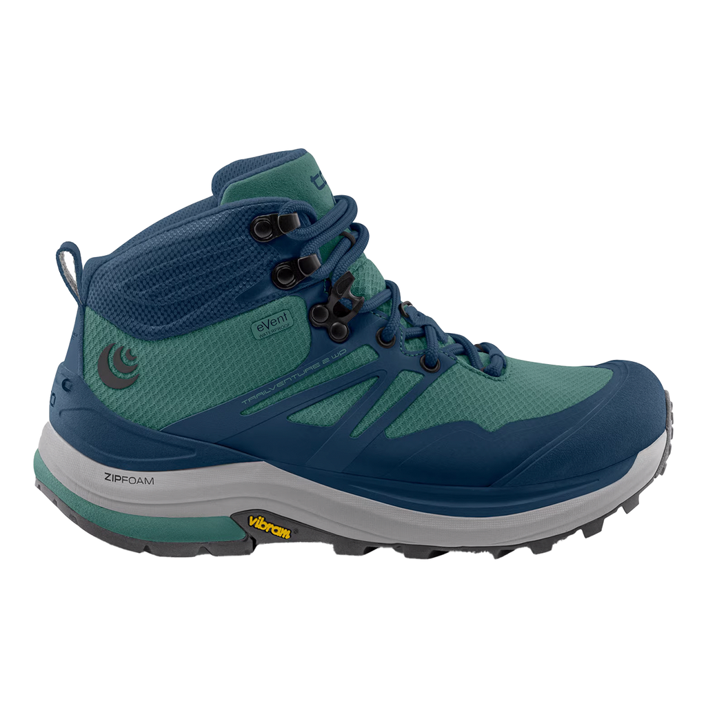 Topo Trailventure 2 WP — Ocean - Blue — Size B — Width 8 — Front View