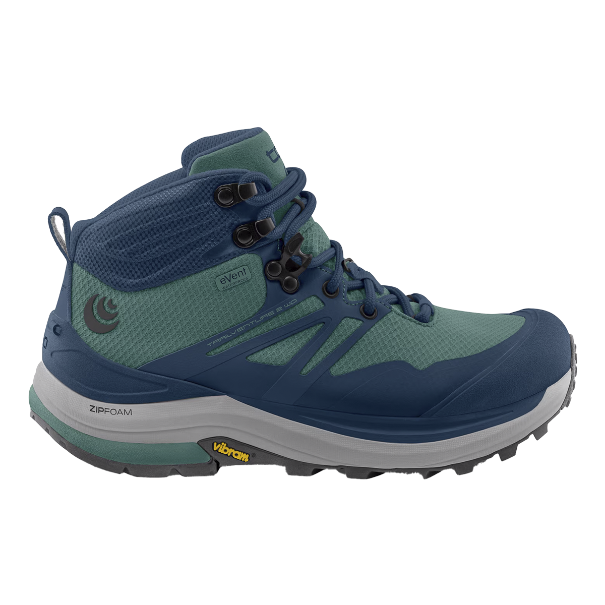 Topo Trailventure 2 WP — Ocean - Blue — Size B — Width 8 — Front View