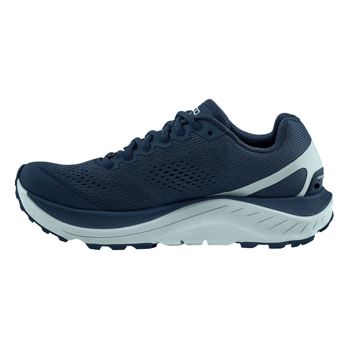 Topo Ultraventure 3 — Dusty Rose - Navy — Size B — Width 6 — Lifestyle View