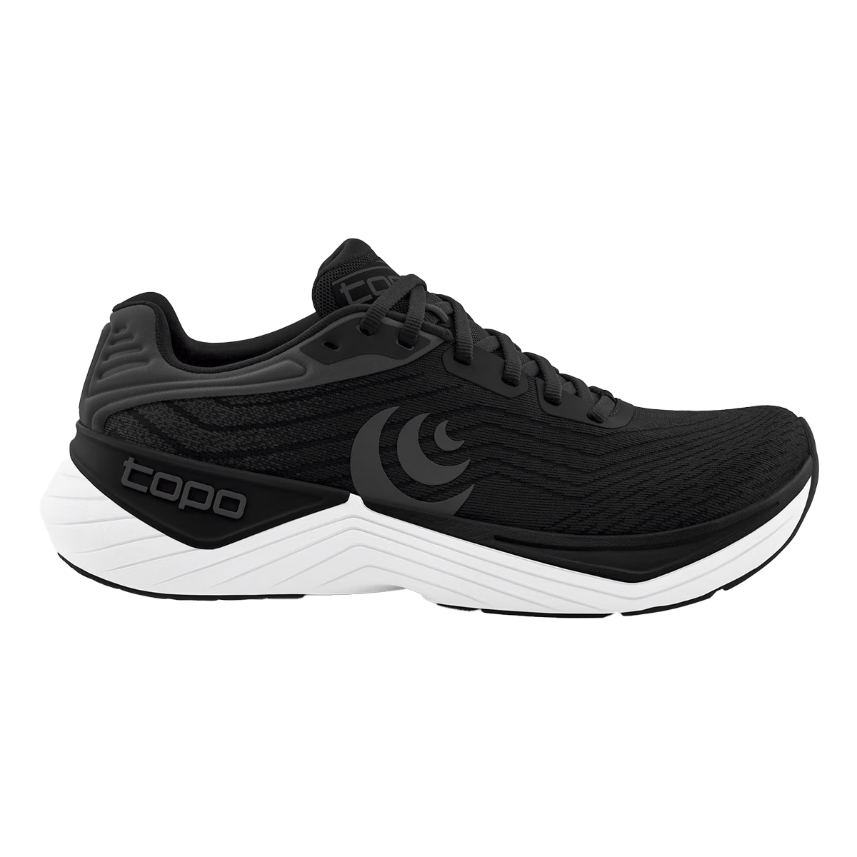 Topo Ultrafly 5 — Black - White — Size B — Width 6.5 — Detail View