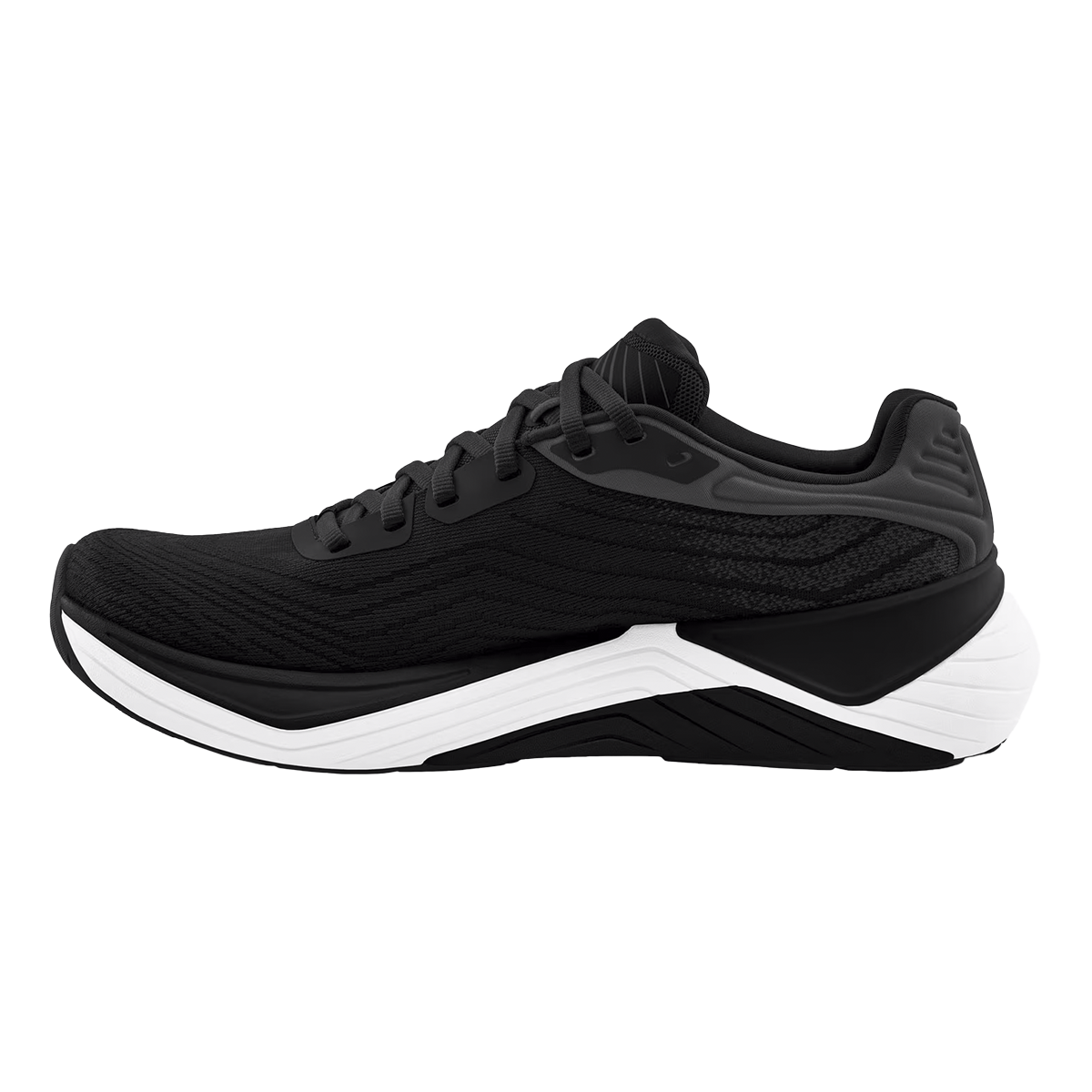 Topo Ultrafly 5 — Black - White — Size B — Width 6.5 — Side View