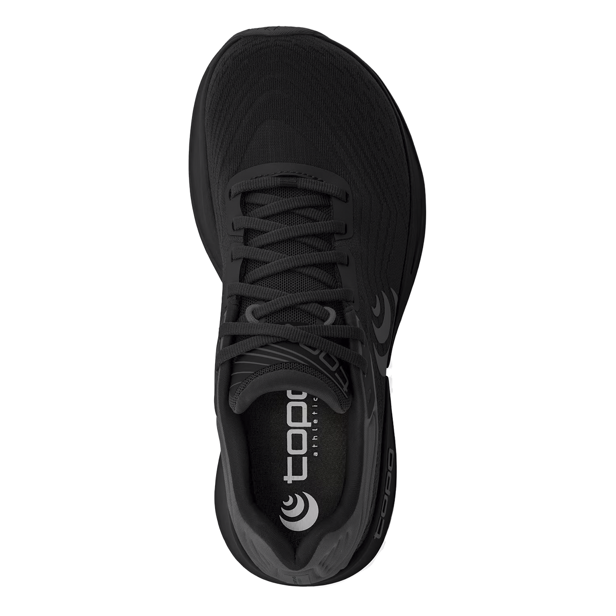 Topo Ultrafly 5 — Black - White — Size B — Width 6.5 — Back View