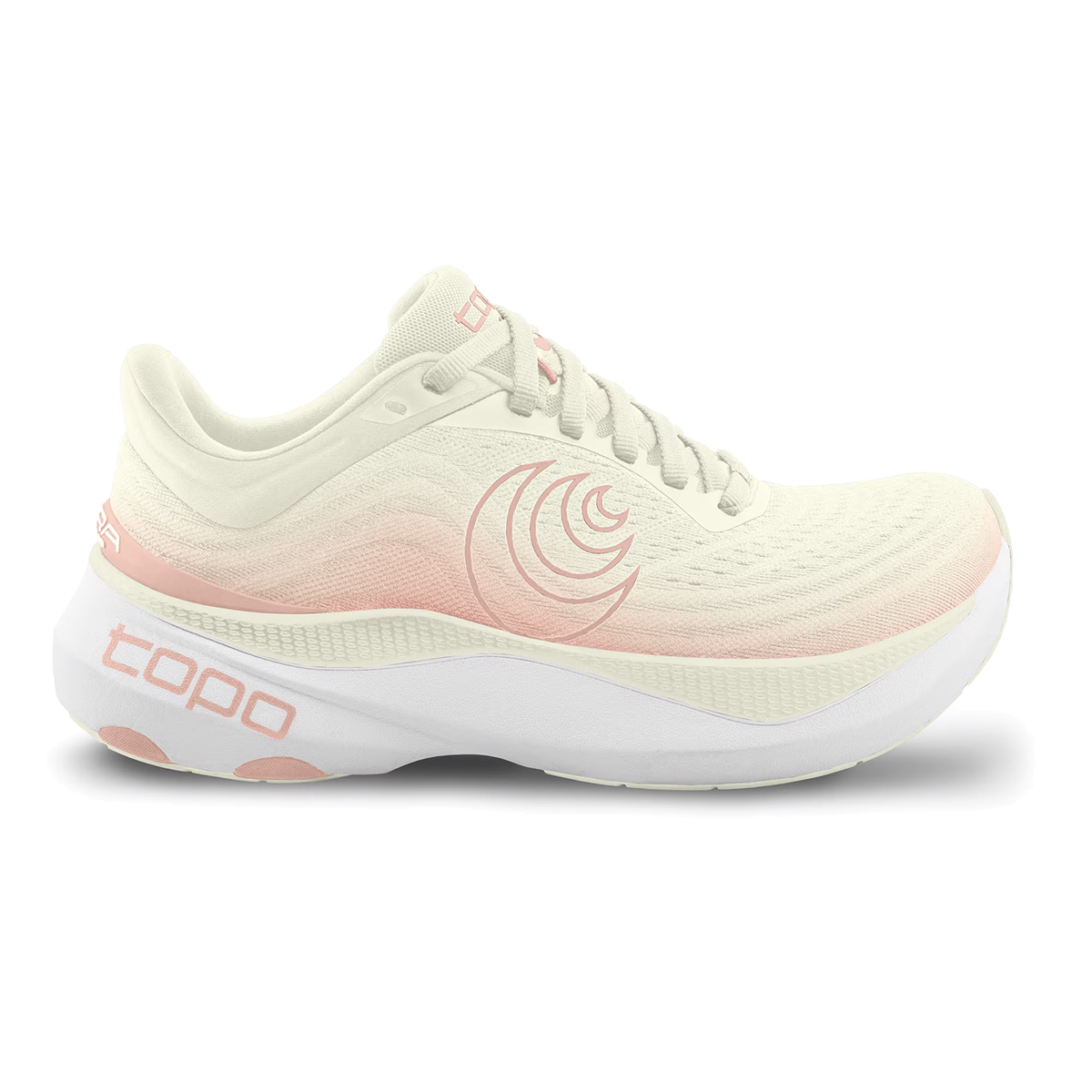 Topo Aura — Black - White — Size B — Width 7 — Front View