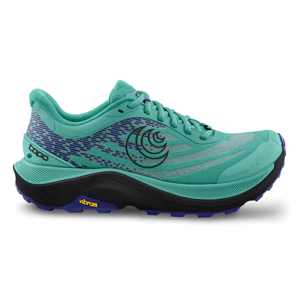 Topo Ultraventure 4 — Aqua - Black — Size B — Width 8 — Detail View