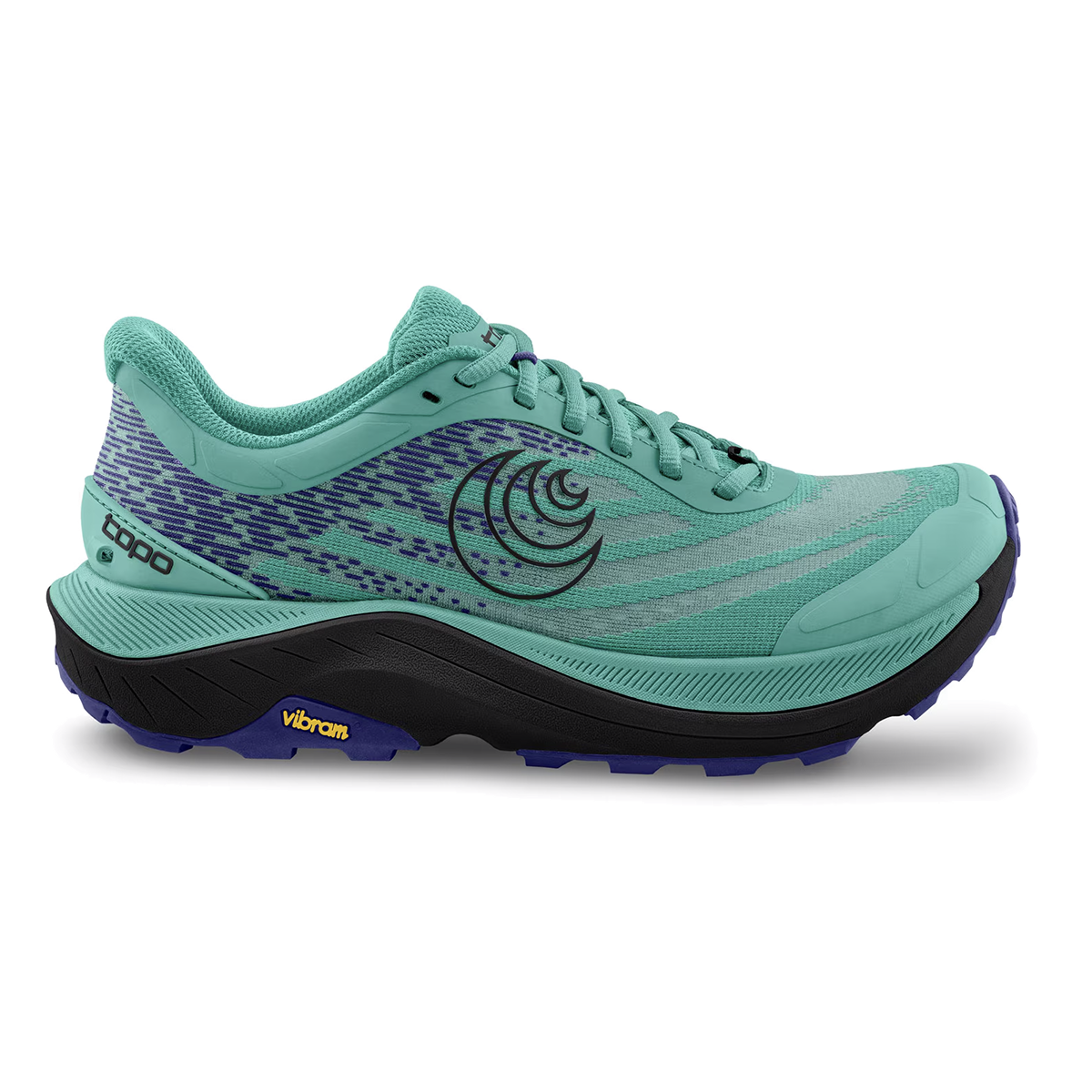 Topo Ultraventure 4 — Aqua - Black — Size B — Width 8 — Detail View