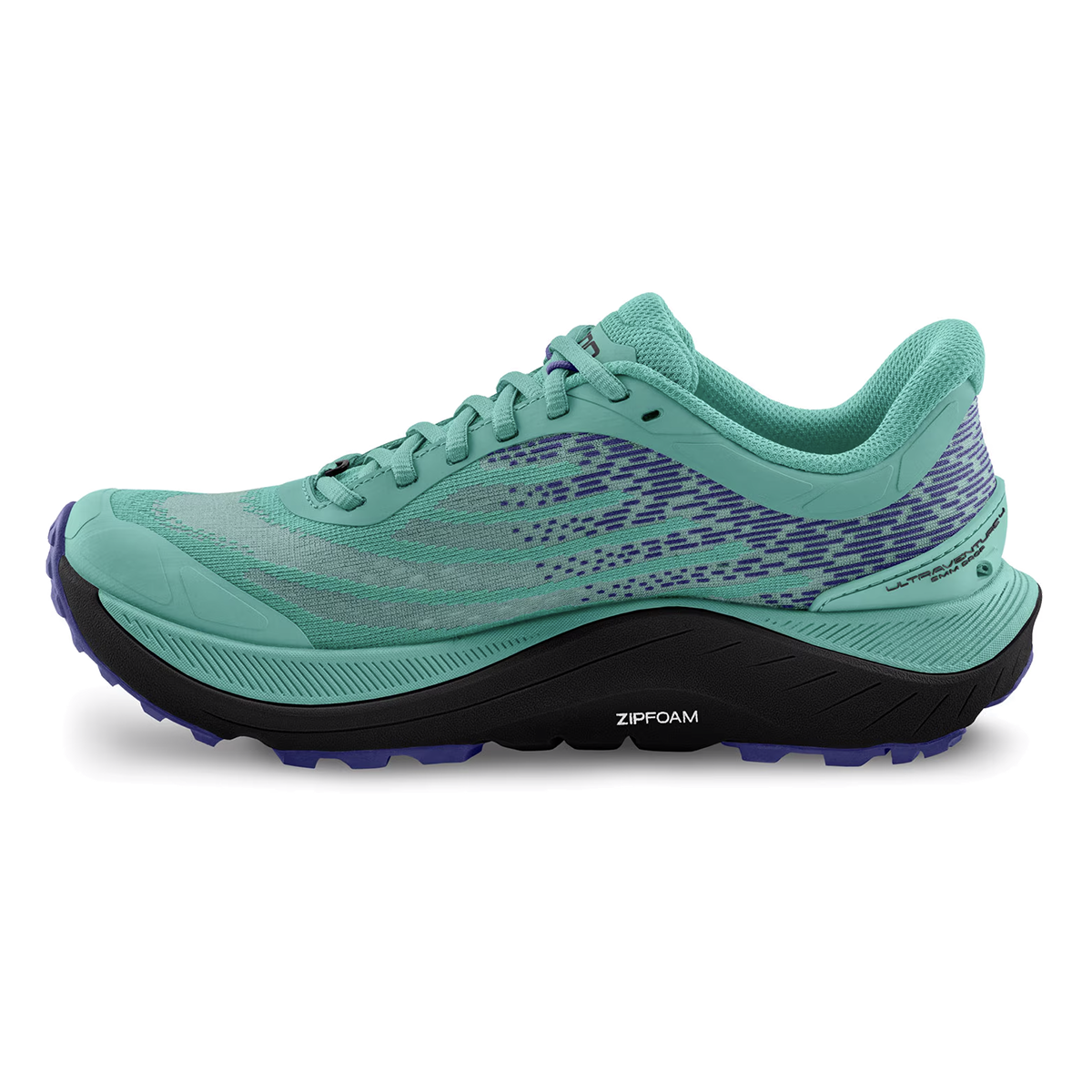 Topo Ultraventure 4 — Aqua - Black — Size B — Width 8 — Lifestyle View