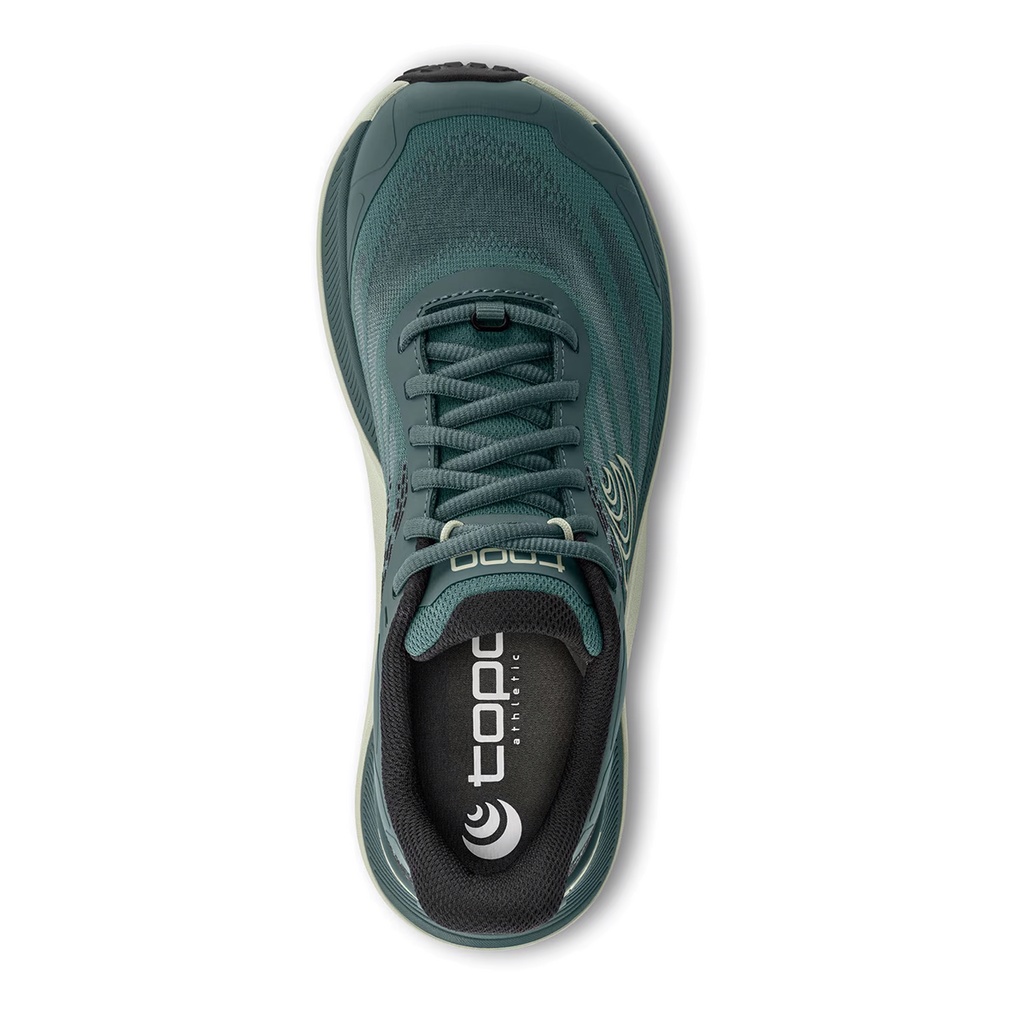 Topo Ultraventure 4 — Aqua - Black — Size B — Width 8 — Back View