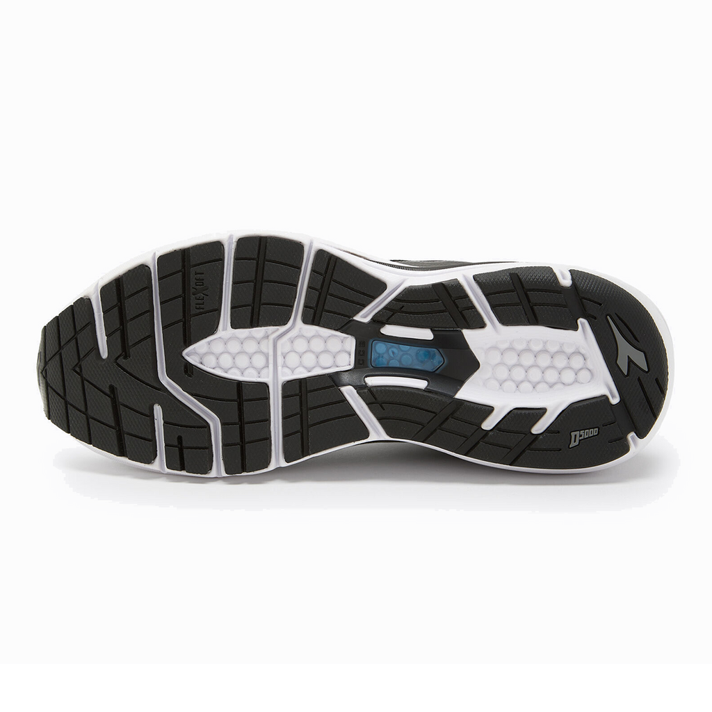 Diadora Mythos Blushield 8 Vortice HIP — Black - White — Size B — Width 10 — Back View