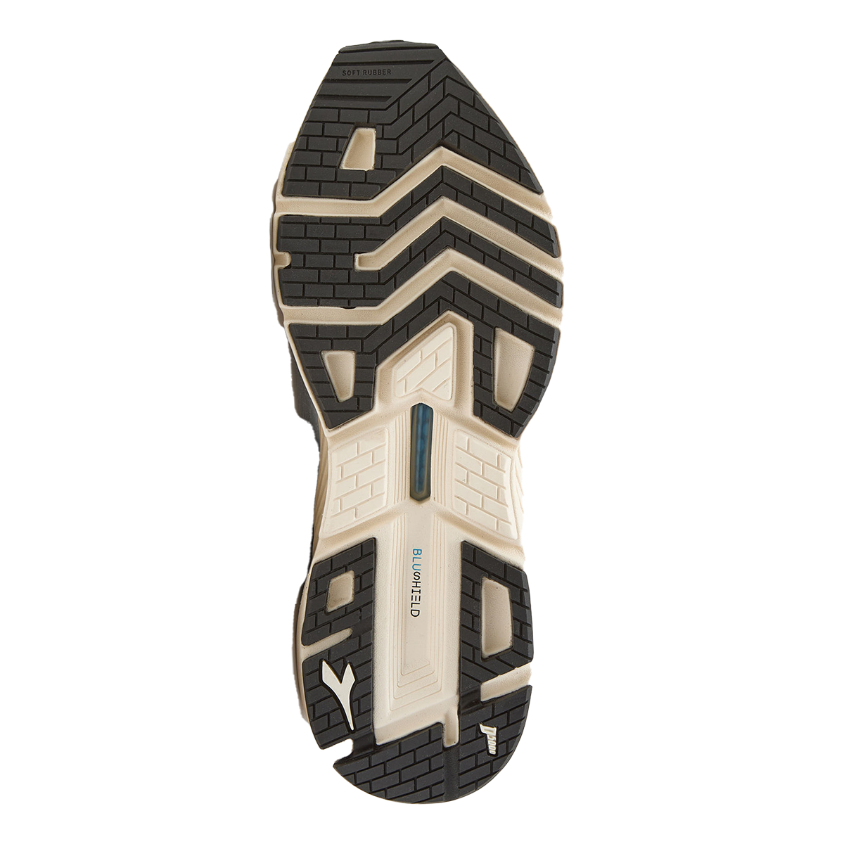 Diadora Mythos Blushield Volo 3 — Black - Whisper White — Size B — Width 10 — Lifestyle View