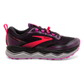 Brooks Caldera 5 — Black - Fuschia - Purple — Size B — Width 10.5 — Front View