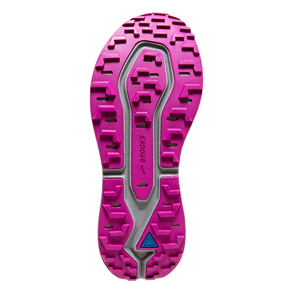 Brooks Caldera 5 — Black - Fuschia - Purple — Size B — Width 10.5 — Top View