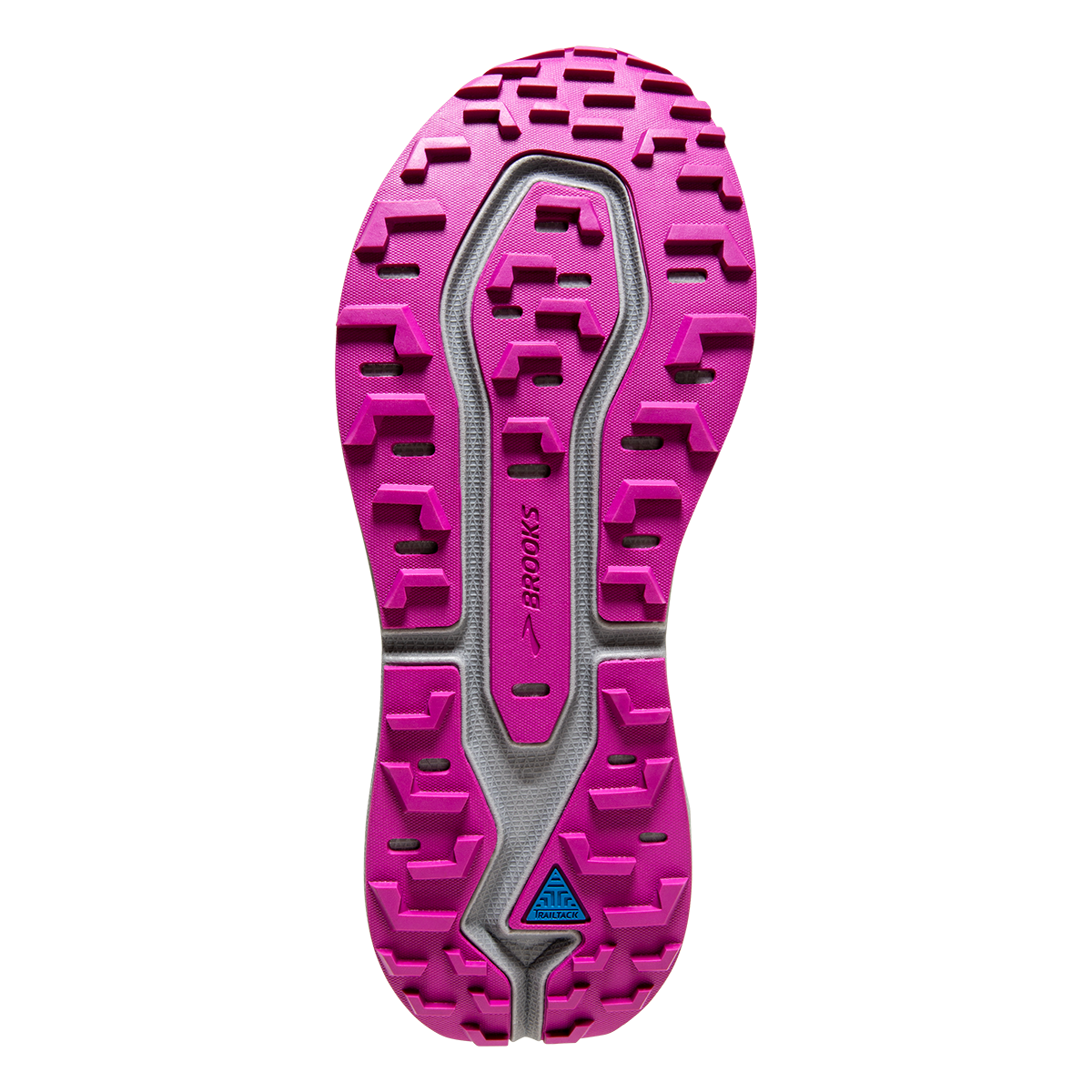 Brooks Caldera 5 — Black - Fuschia - Purple — Size B — Width 10.5 — Top View