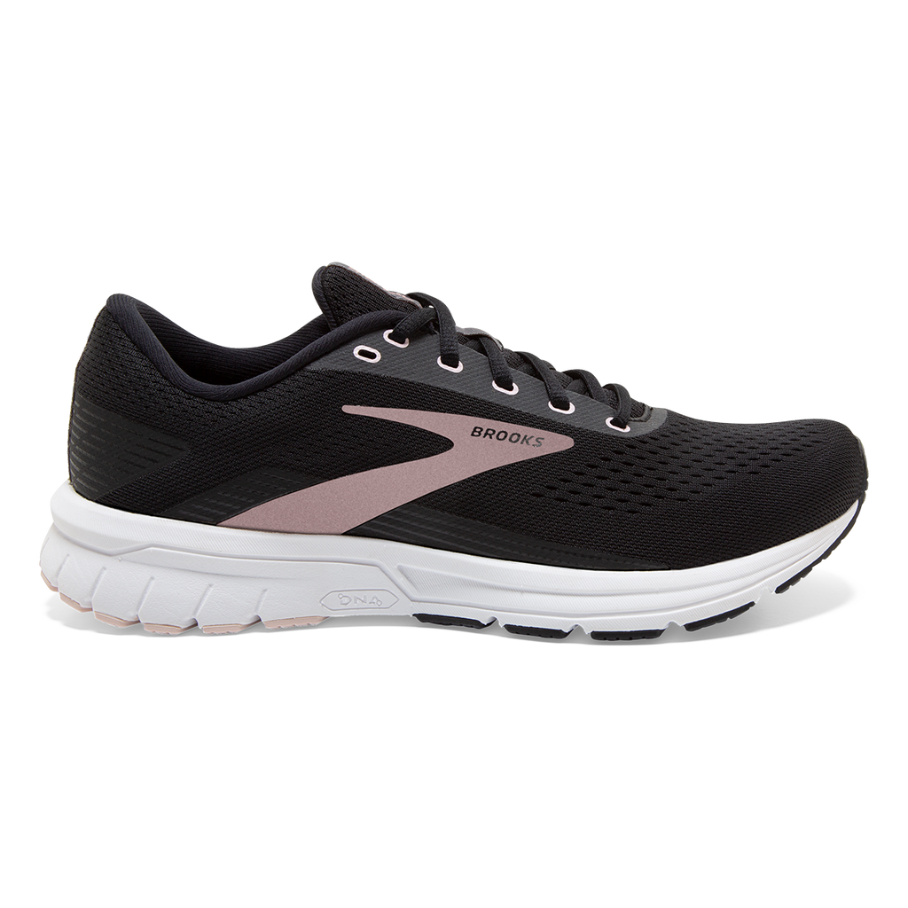 Brooks Signal 3 — Grey - Lavender Blue - Metallic Black — Size B — Width 10.5 — Front View