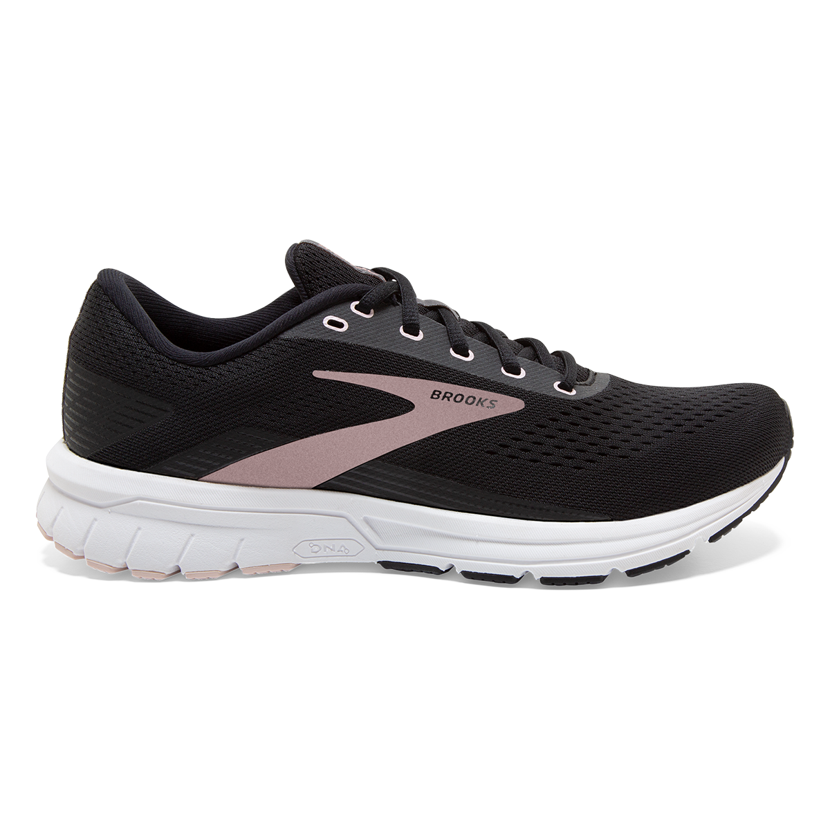 Brooks Signal 3 — Grey - Lavender Blue - Metallic Black — Size B — Width 10.5 — Front View