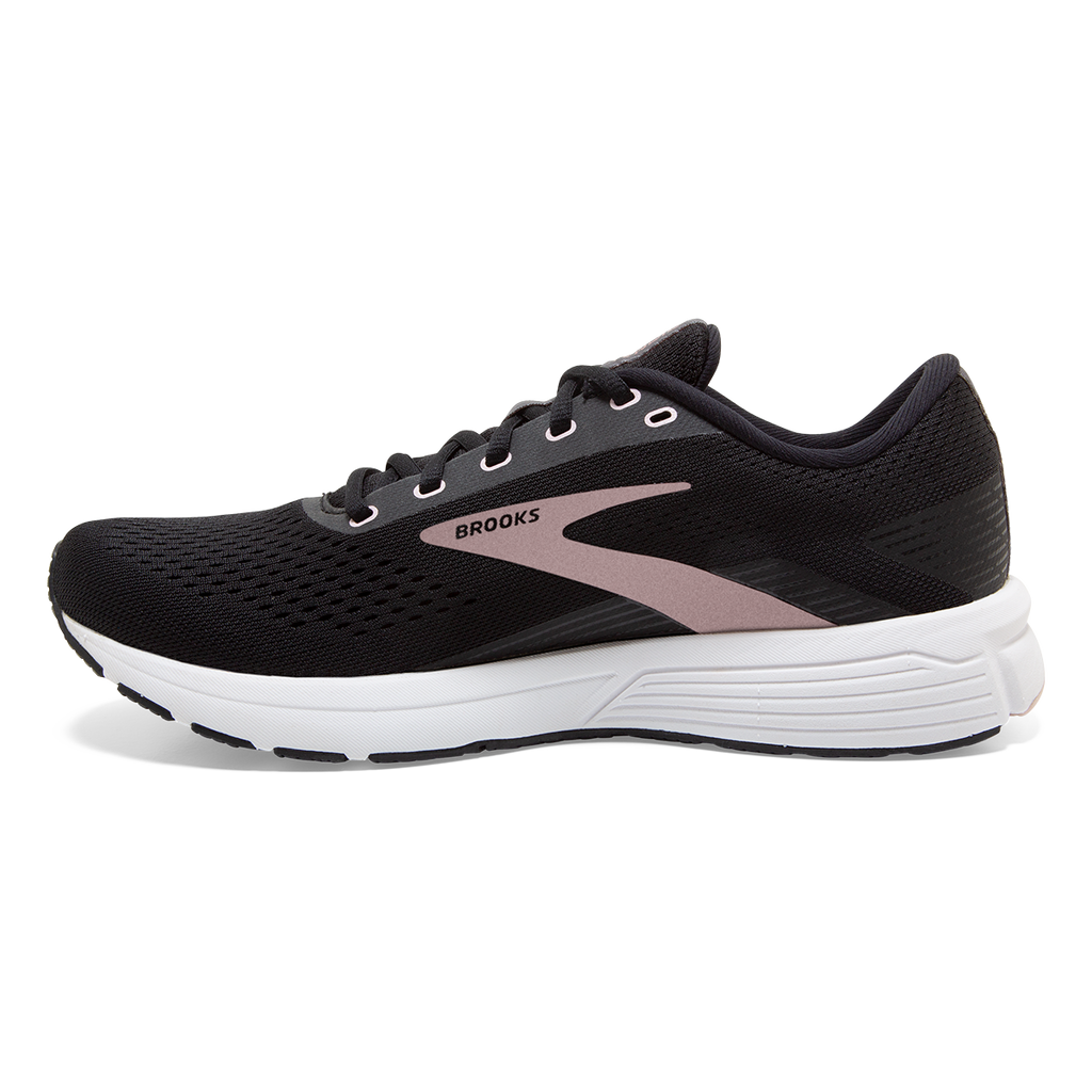 Brooks Signal 3 — Grey - Lavender Blue - Metallic Black — Size B — Width 10.5 — Side View
