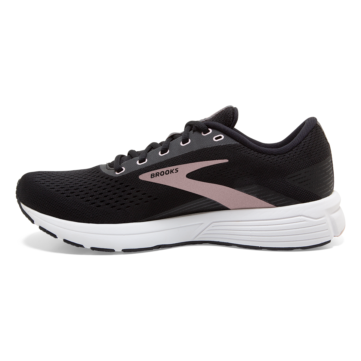 Brooks Signal 3 — Grey - Lavender Blue - Metallic Black — Size B — Width 10.5 — Side View