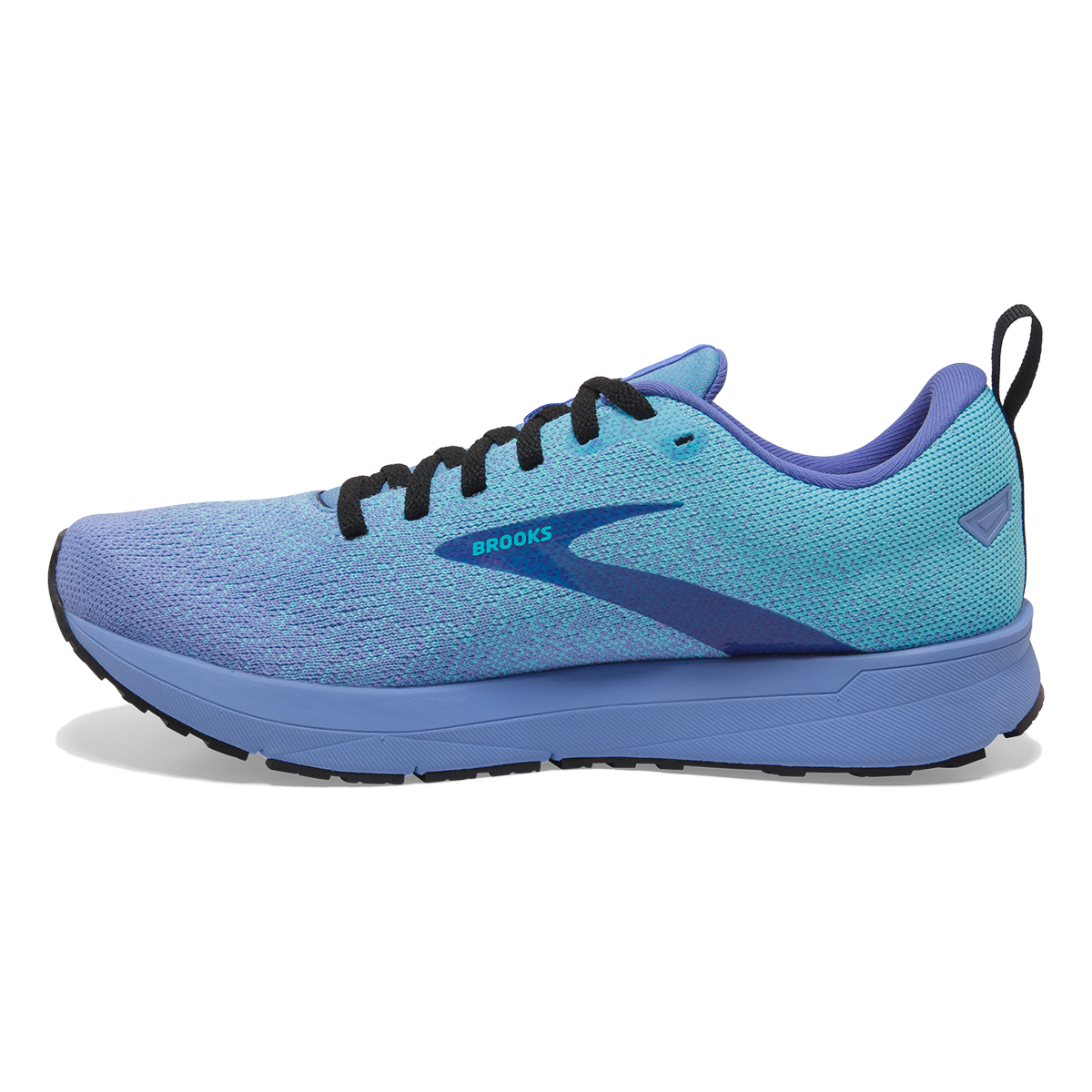 Brooks Revel 5 Metallic — Whisper White - Navy - Copper — Size B — Width 11 — Side View