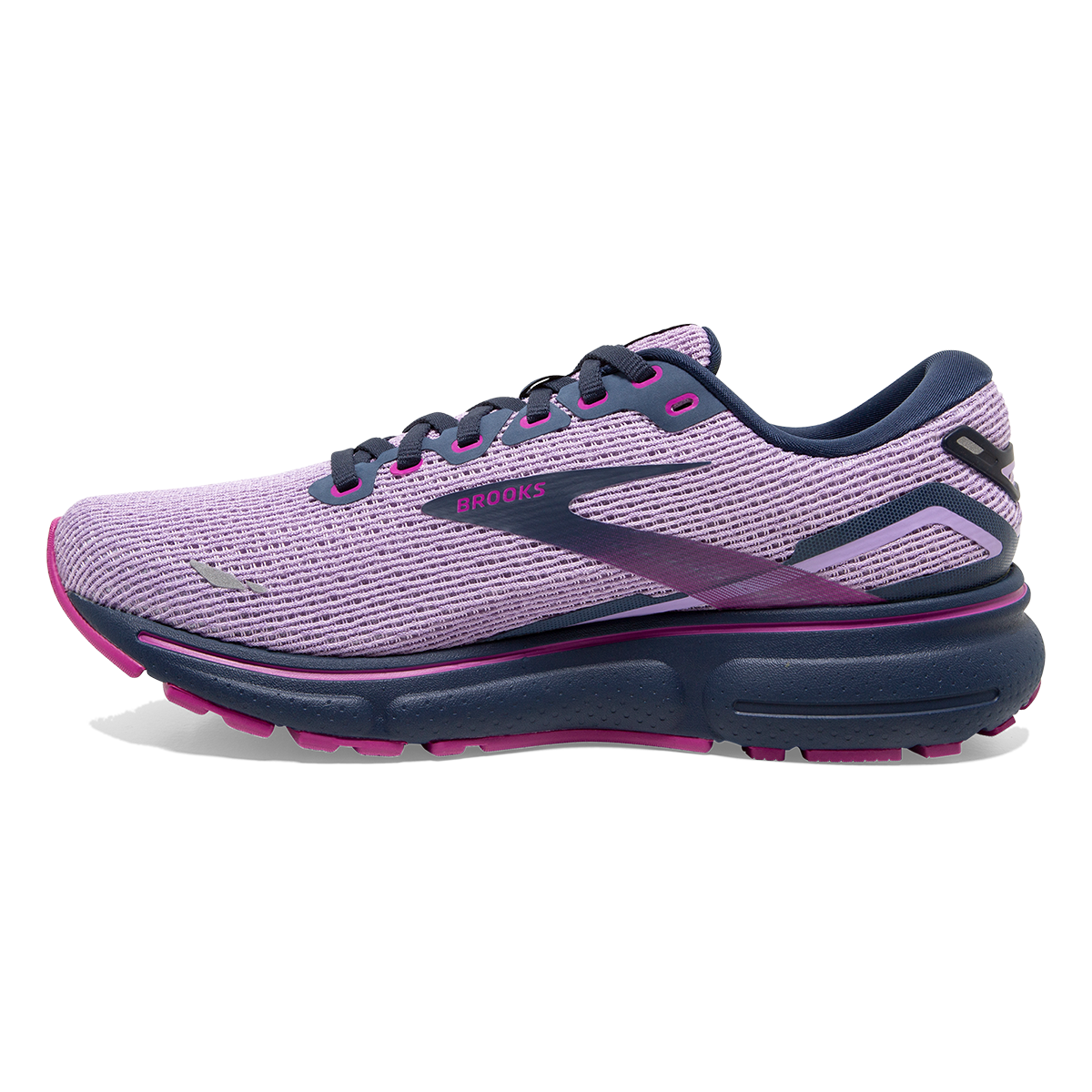 Brooks Ghost 15 North America — Rhapsody - Dress Blue - Viola — Size B — Width 6.5 — Side View