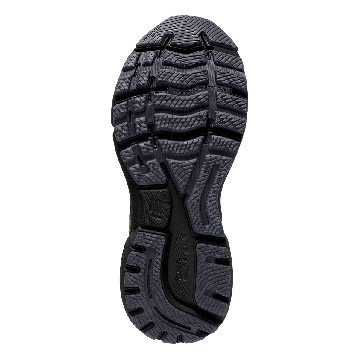 Brooks Ghost 15 Run Wild — Black - Spring Crocus - Sunburn — Size B — Width 6 — Top View