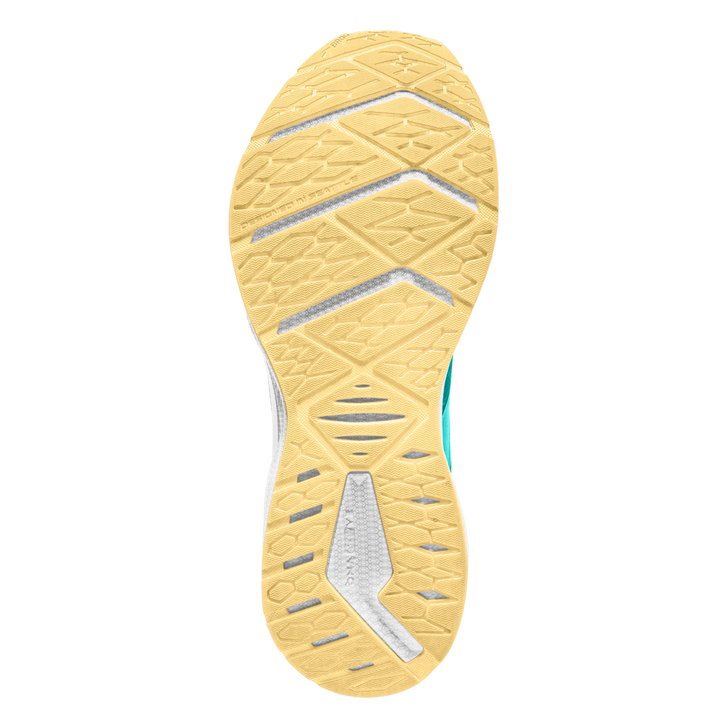 Brooks Levitate 6 — Black - Blackened Pearl - White — Size B — Width 7.5 — Top View