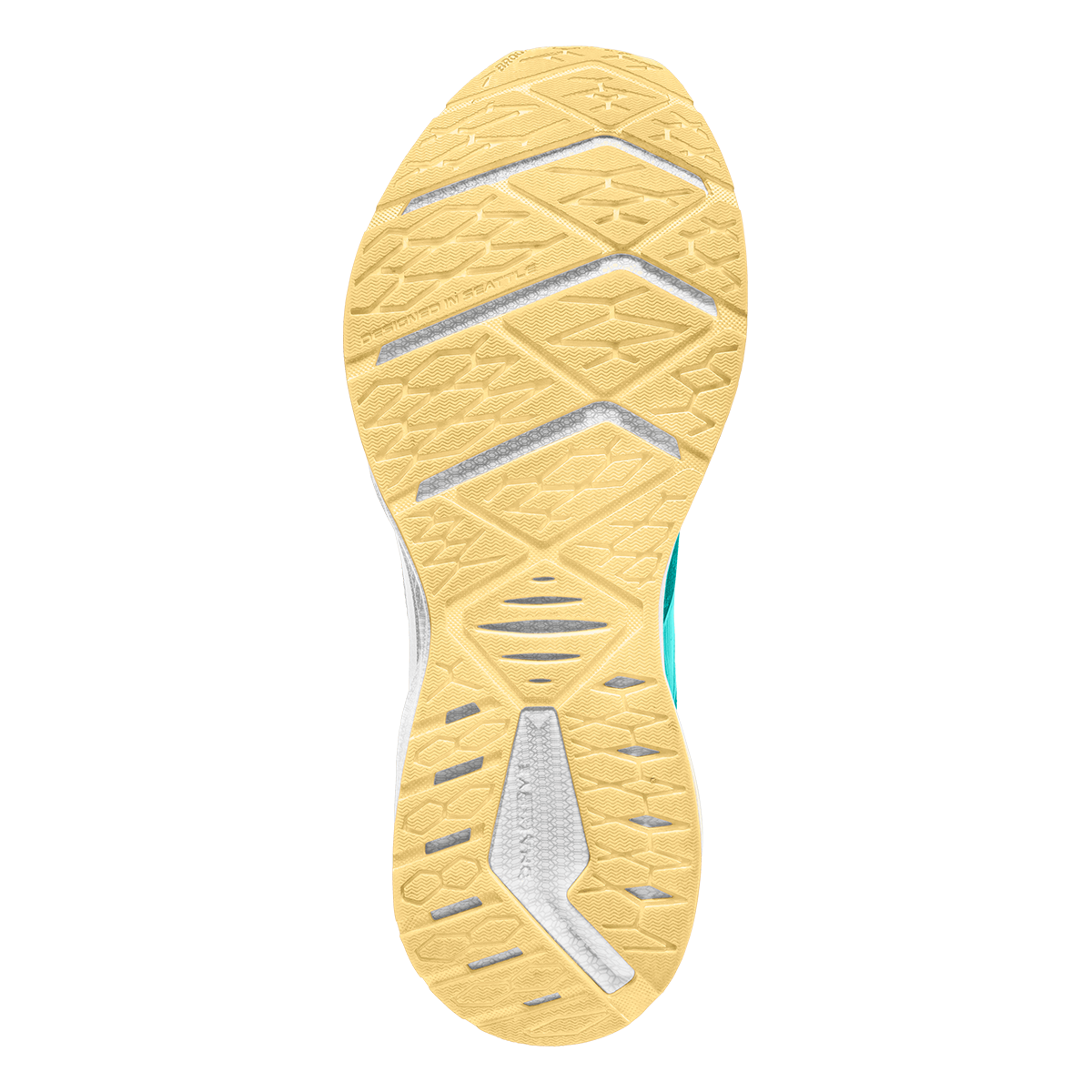Brooks Levitate 6 — Black - Blackened Pearl - White — Size B — Width 7.5 — Top View