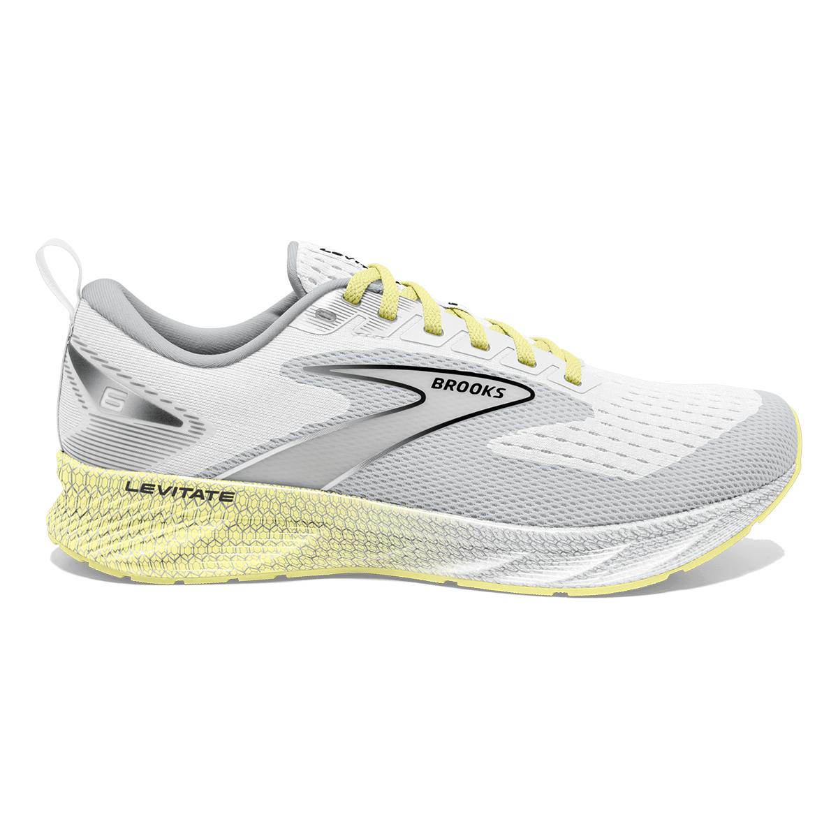 Brooks Levitate 6 — Black - Blackened Pearl - White — Size B — Width 7.5 — Alternate View 21