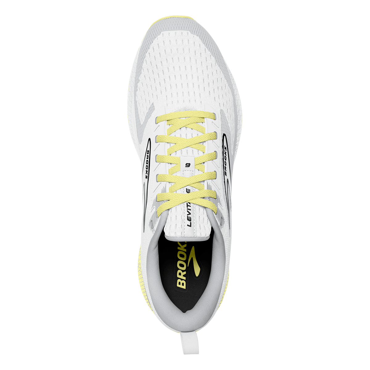 Brooks Levitate 6 — Black - Blackened Pearl - White — Size B — Width 7.5 — Alternate View 23