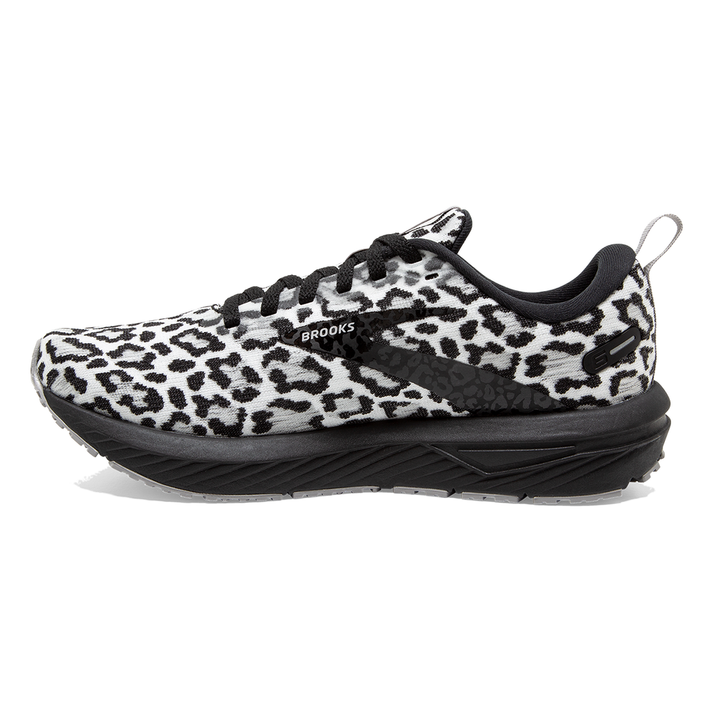 Brooks Revel 6 Run Wild — Black - Alloy - White — Size B — Width 8 — Side View