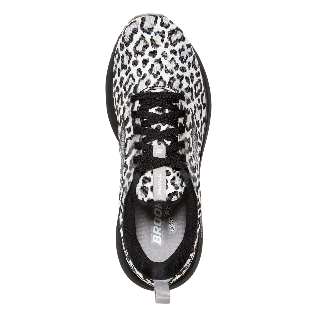 Brooks Revel 6 Run Wild — Black - Alloy - White — Size B — Width 8 — Back View