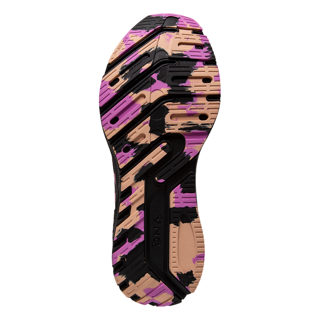 Brooks Launch GTS 10 Run Wild — Cotton Candy - Black - Festival — Size B — Width 6 — Top View