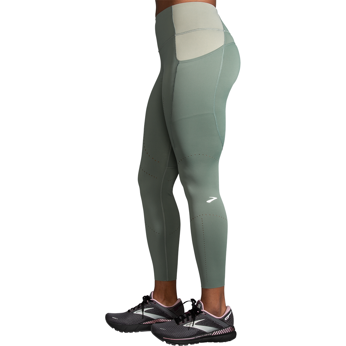 Brooks Method 7/8 Tight — Black — Size Small — Lifestyle View