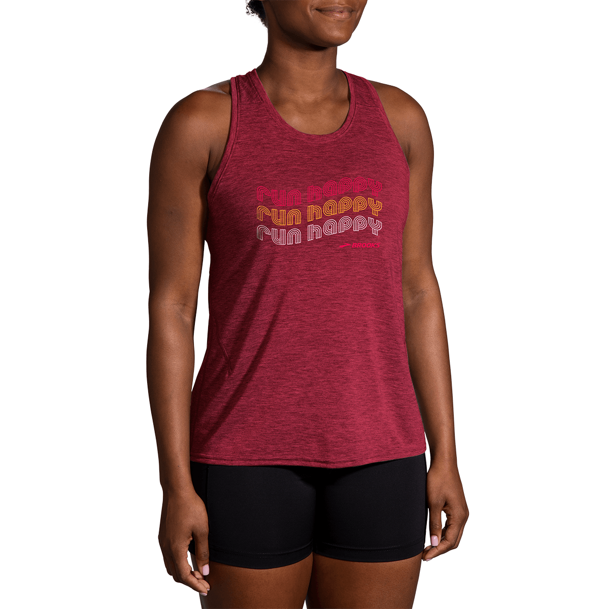 Brooks Distance 2.0 Tank — Black — Size Small — Alternate View 8