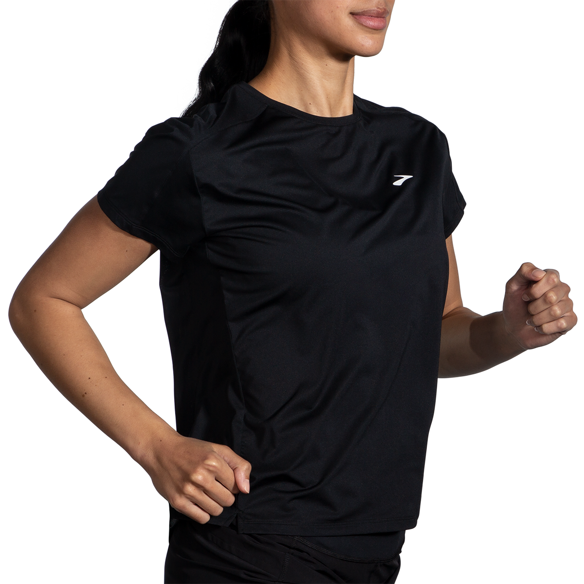Brooks Sprint Free 2.0 Shortsleeve — Black — Size XSmall — Back View