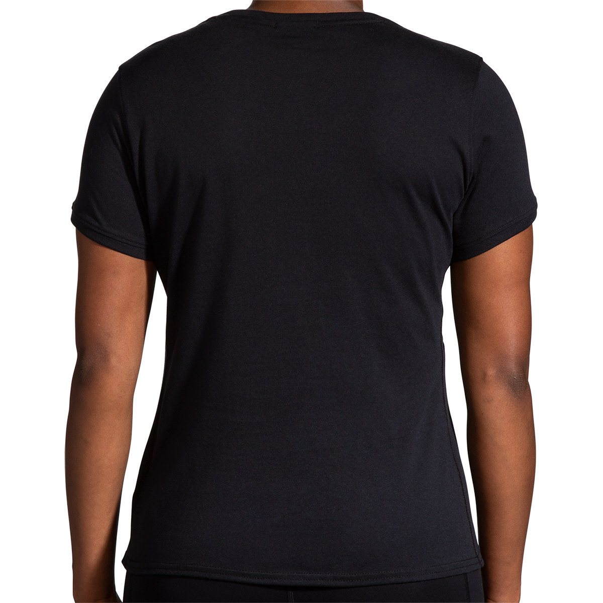 Brooks Distance 2.0 Shortsleeve — Quartz - Gradient Stripe — Size Small — Back View