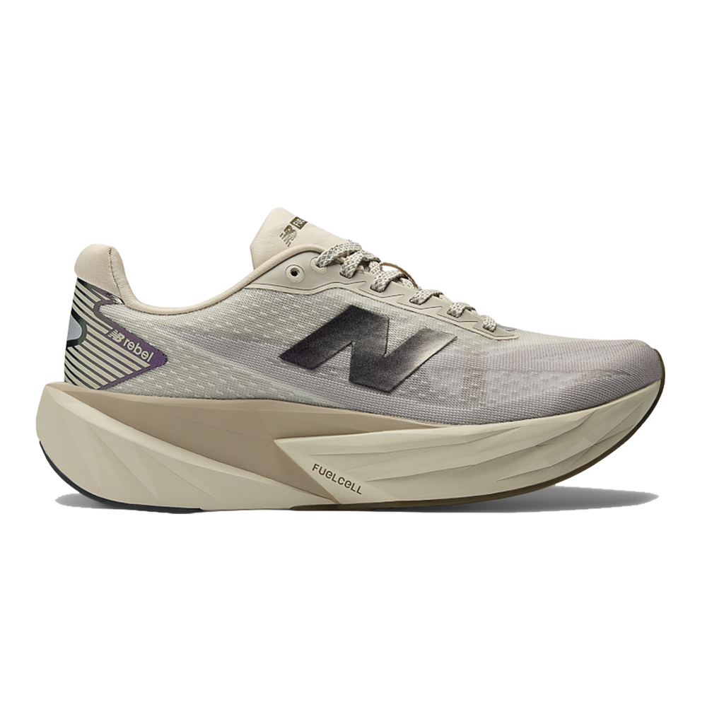 New Balance FuelCell Rebel v5 — Urgent Red — Size B — Width 6 — Back View