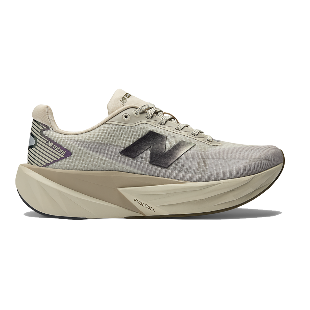 New Balance FuelCell Rebel v5 — Urgent Red — Size B — Width 6 — Back View