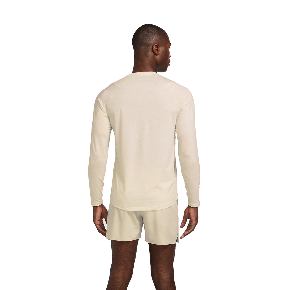 Alwrld ALRN Raglan Long Sleeve Tee — White Sand — Size Small — Side View