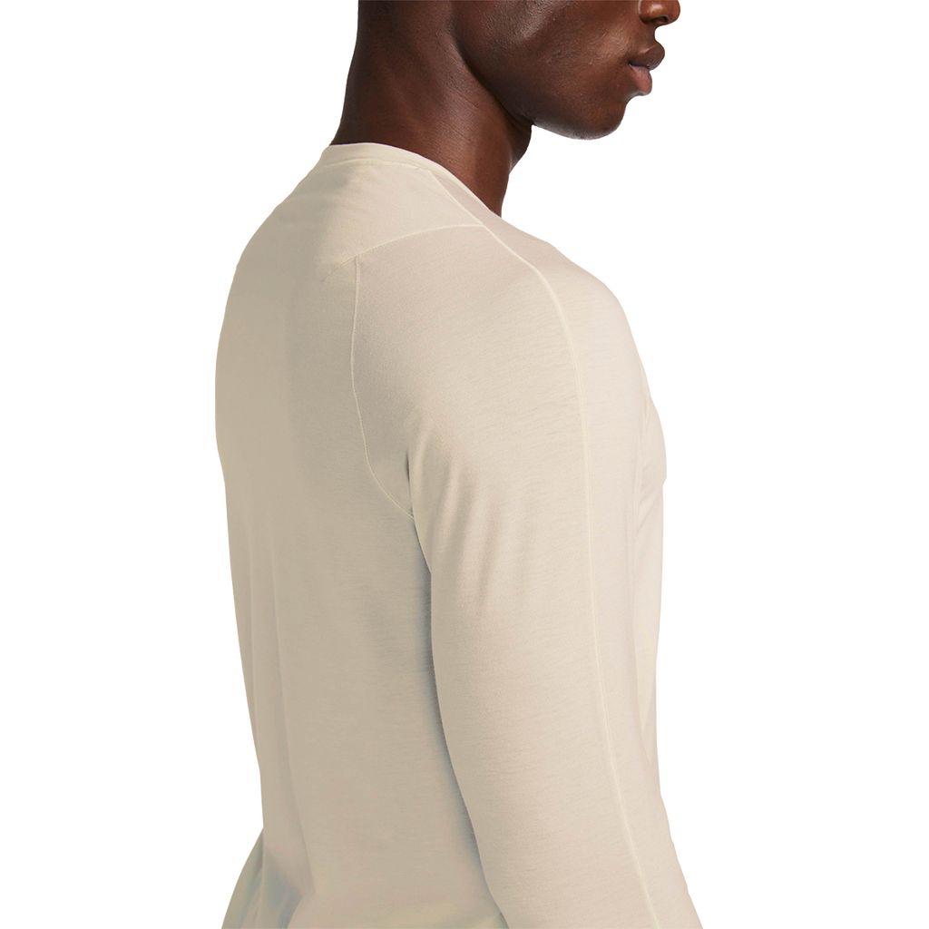 Alwrld ALRN Raglan Long Sleeve Tee — White Sand — Size Small — Top View