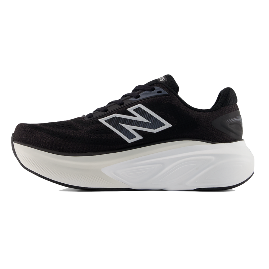 New Balance Fresh Foam X More V6 — Black — Size B — Width 6 — Side View