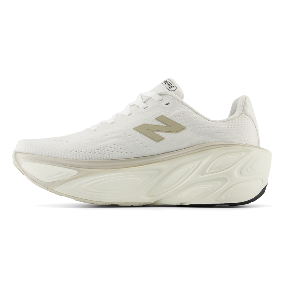 New Balance Fresh Foam X More V5 — Angora — Size B — Width 8 — Side View